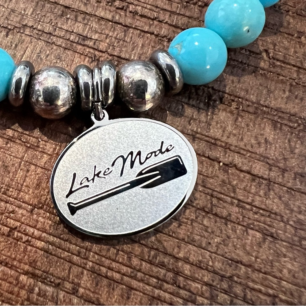 T Jazelle Lake Mode bracelet with turquoise beads - Picture 2 of 5